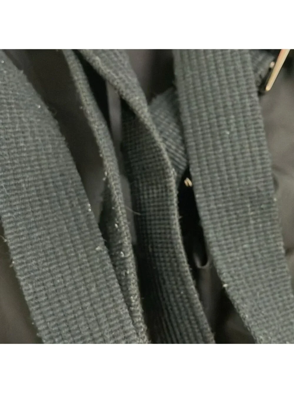 Moncler Backpack Dauphine Large Black Tassel Drawstring Leather